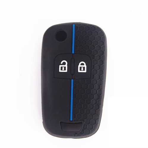 Szilikon tok 2 gombos Opel/Chevrolet bicskakulcsra (kék)